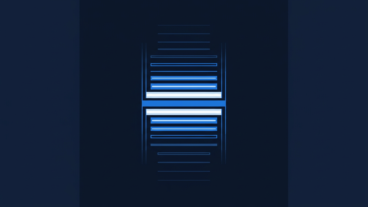A vertical ladder of horizontal price rungs stacked above and below a central line, some rungs brighter than others, suggesting a probability distribution across levels.