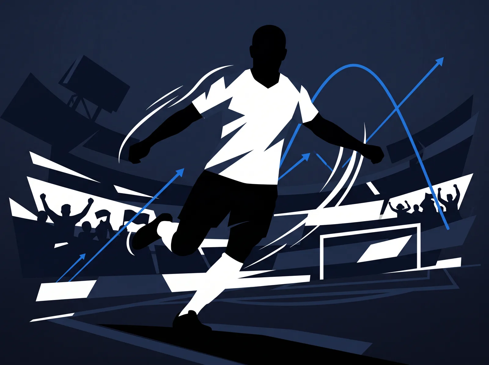 Abstract editorial hero for New Zealand in national kit colours