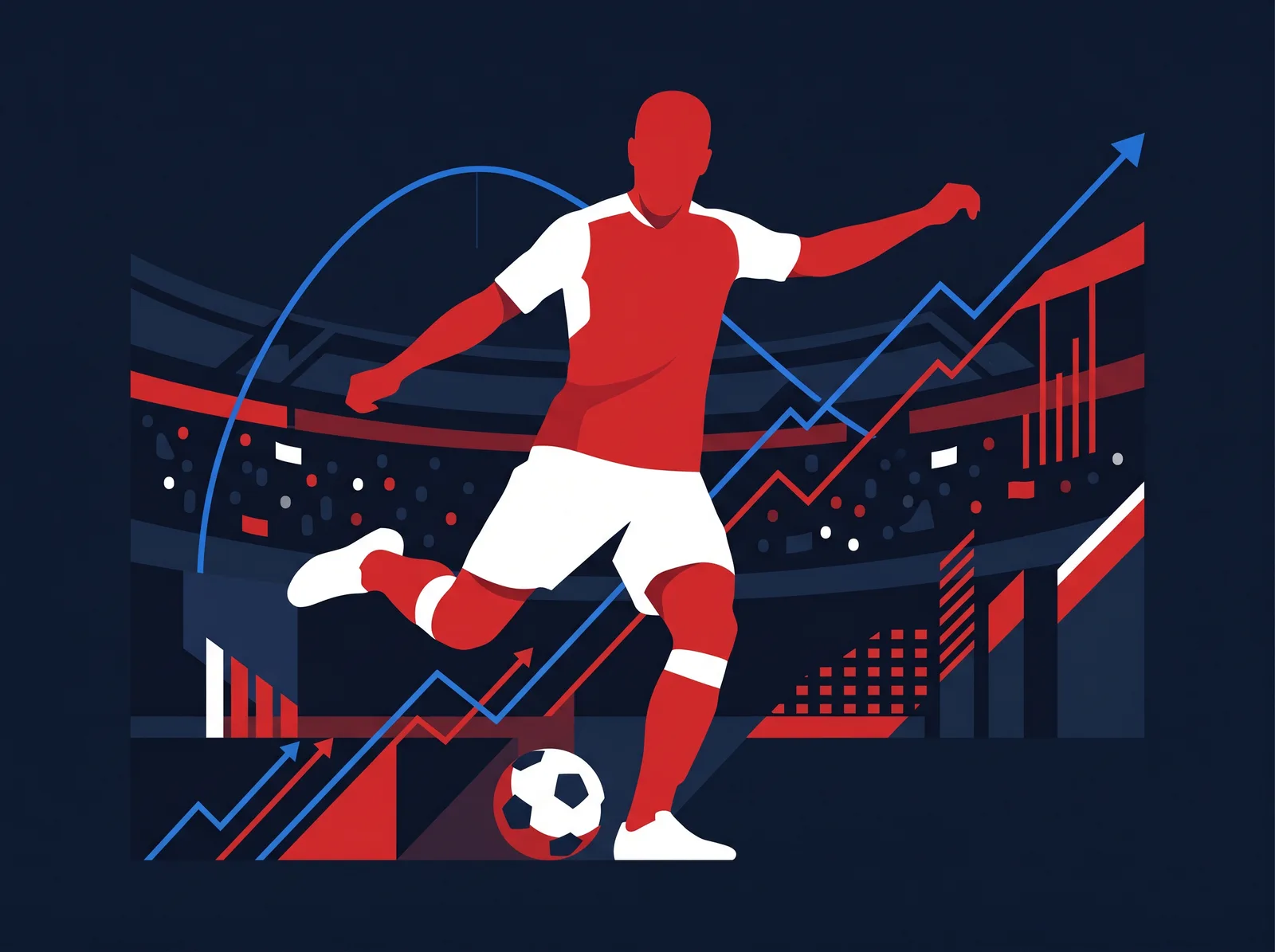 Abstract editorial hero for Switzerland in national kit colours