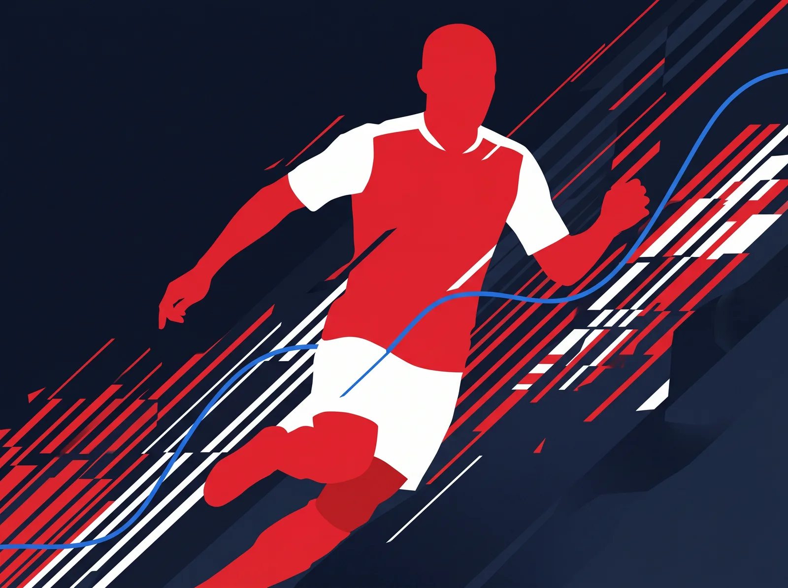 Abstract editorial hero for Turkey in national kit colours